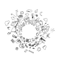 Obraz premium Sketch background