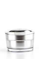 Blank cosmetic lotion bottle cream isolated white background