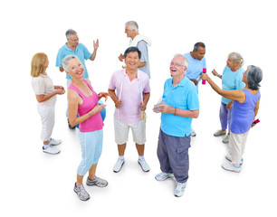 Obraz premium Group of Healthy People in the Fitness