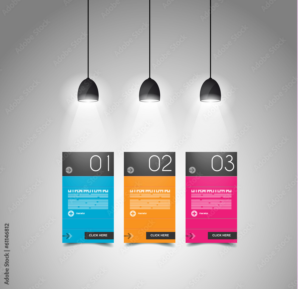 Poster Modern timeline template with flat UI design.