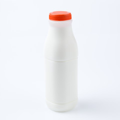 Milk Bottle on white background
