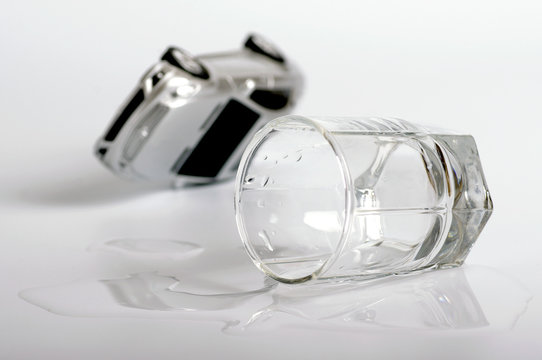 turn the car and alcohol. concept does not drink driving