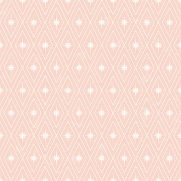 Seamless Pale Pink Geometric Pattern