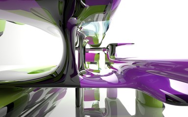 Abstract Architecture. Concept of organic architecture. 