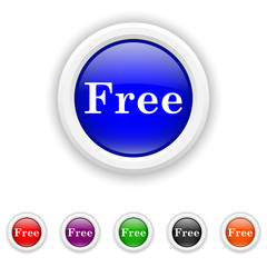 Free icon - six colours set vector