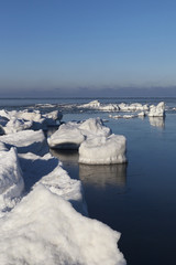 Obraz premium Baltic sea in winter.