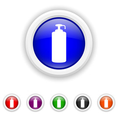 Soap icon - six colours set vector