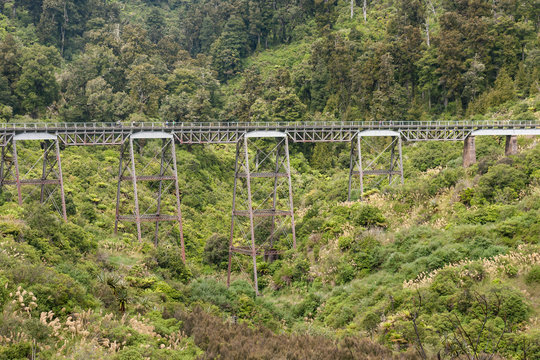 historic viaduct near Ohakune in Tongariro National Park