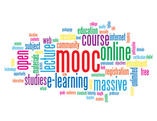 MOOC Tag Cloud (massive online open course e-learning training)
