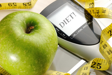 apple and sport and diet message
