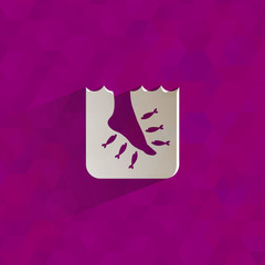 Fishmassage. Vector format