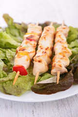 grilled chicken kebab