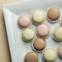 Colorful Macaron in close up