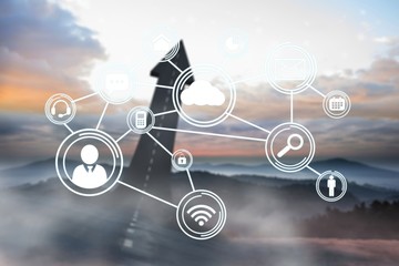 Obraz premium Composite image of technology interface