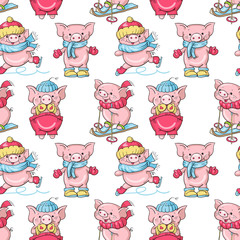 Cartoon pigs