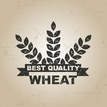 Best quality wheat label