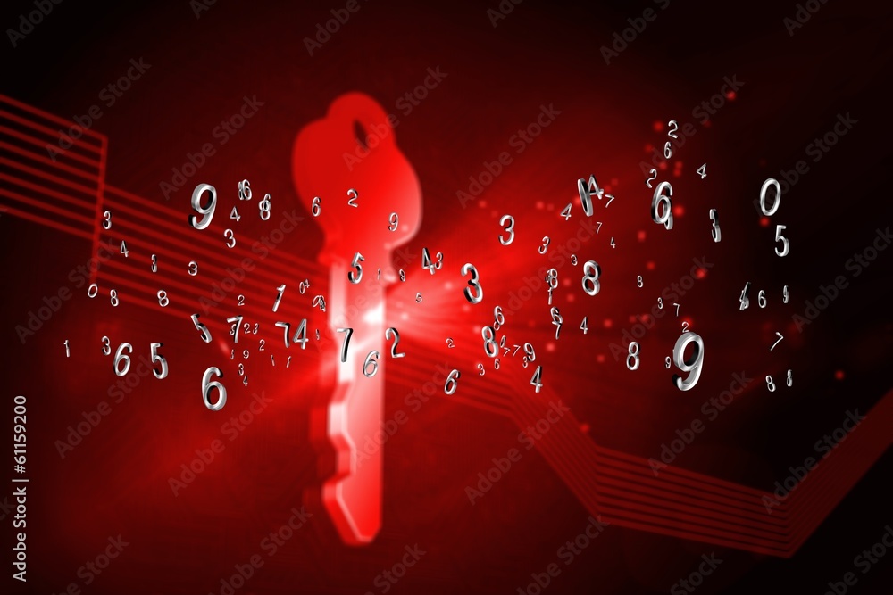 Poster composite image of silver numbers