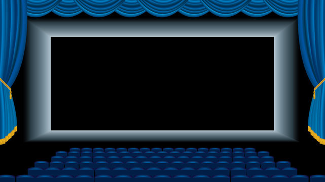 auditorium blue carpet