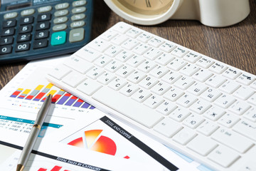 workplace businessman with keyboard