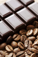 chocolate and coffe beans