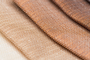 Multi color fabric texture samples