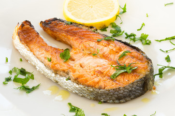 Trancio di salmone arrosto