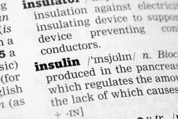 Obraz premium Insulin Dictionary Definition
