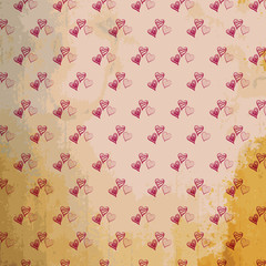 Valentines Day pattern background  With retro and old color