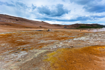 Fototapeta na wymiar Geothermal Area Hverir, Iceland
