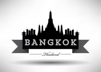 Obraz premium Modern Bangkok Skyline Design