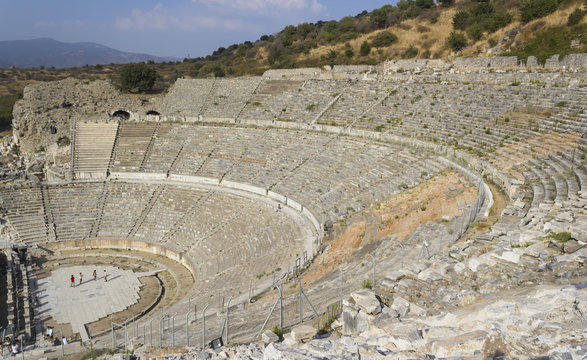 Amphitheater (Coliseum) in Ephesus (Efes) Turkey