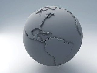 World map 3D