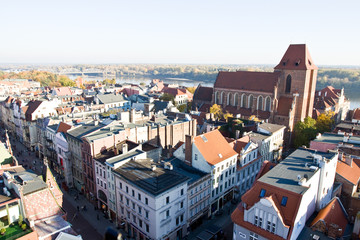 Panorama of the city Torun in Poland © bzyxx