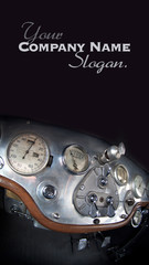 Old car’s dashboard