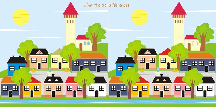 town - 10 differences