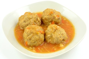 meatballs with minced meat in tomato sauce