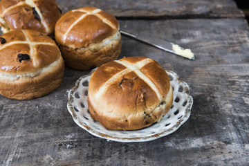Easter hot cross buns