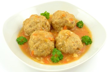 meatballs with minced meat in tomato sauce