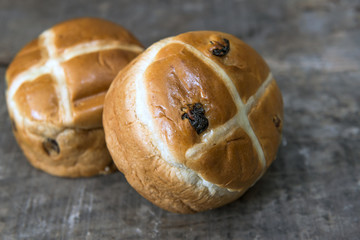 Easter hot cross buns