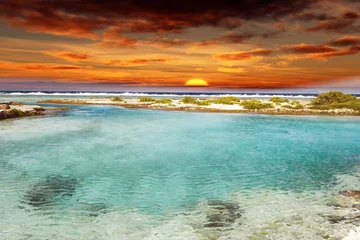Zelfklevend Fotobehang Polynesische zee © dade72