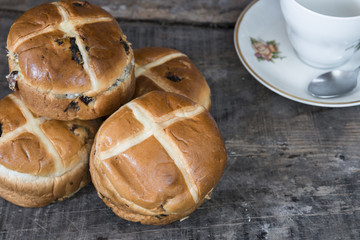 Easter hot cross buns
