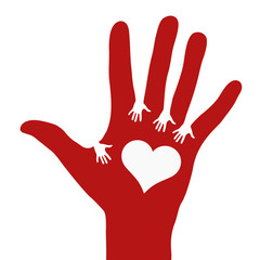 Obraz premium Hands reaching each other