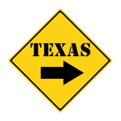 Texas that way Sign
