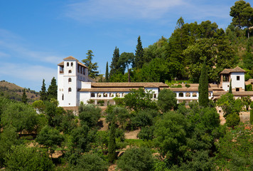 Fototapeta na wymiar palace of Generalife, Granada, Spain