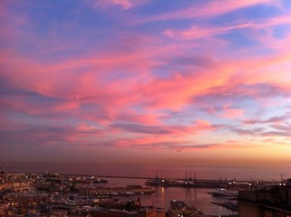 Tramonto a Genova