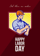 Labor Day Celebration Greeting Card Poster