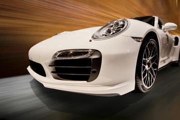 Car in motion