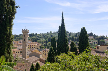 Vue générale de la ville de Fiesole