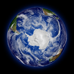 Southern hemisphere on planet Earth