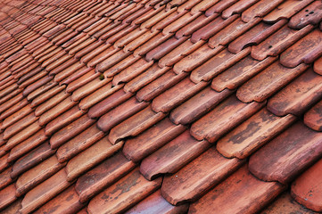 Red Wavy Roof Tiles